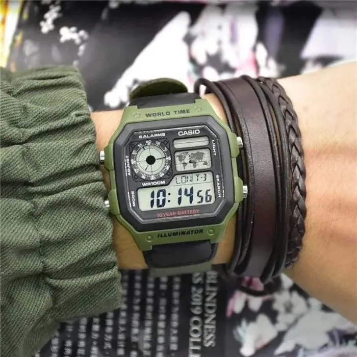 CASIO AE-1200WHB-3B, наручные часы — дополнительное фото 4