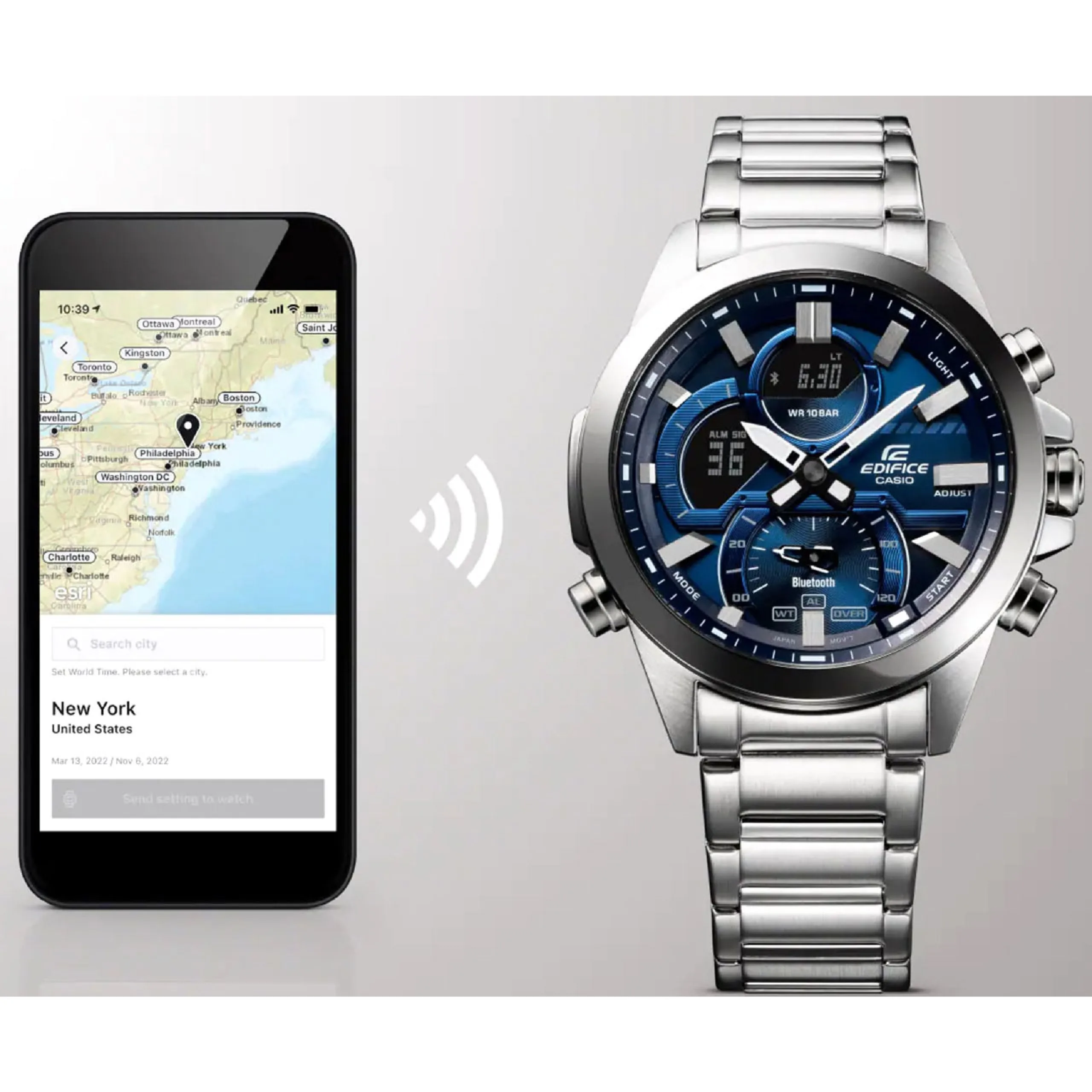 CASIO EDIFICE ECB-30D-2A, наручные часы — дополнительное фото 2