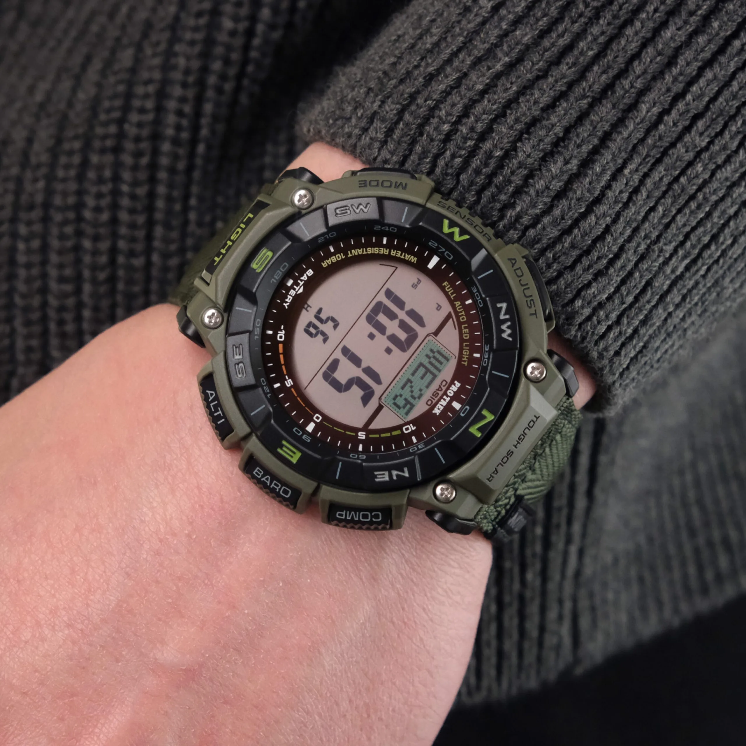 CASIO PRO TREK PRG-340B-3, наручные часы — дополнительное фото 4