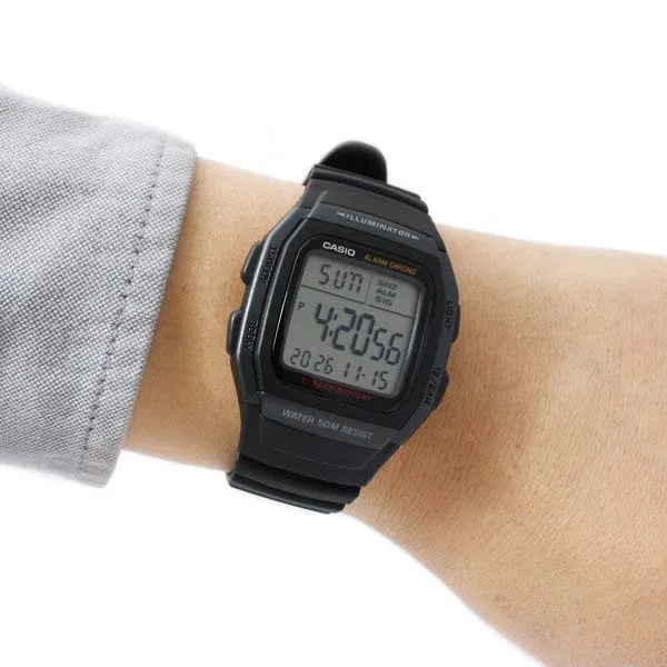 CASIO W-96H-1B, наручные часы — дополнительное фото 4