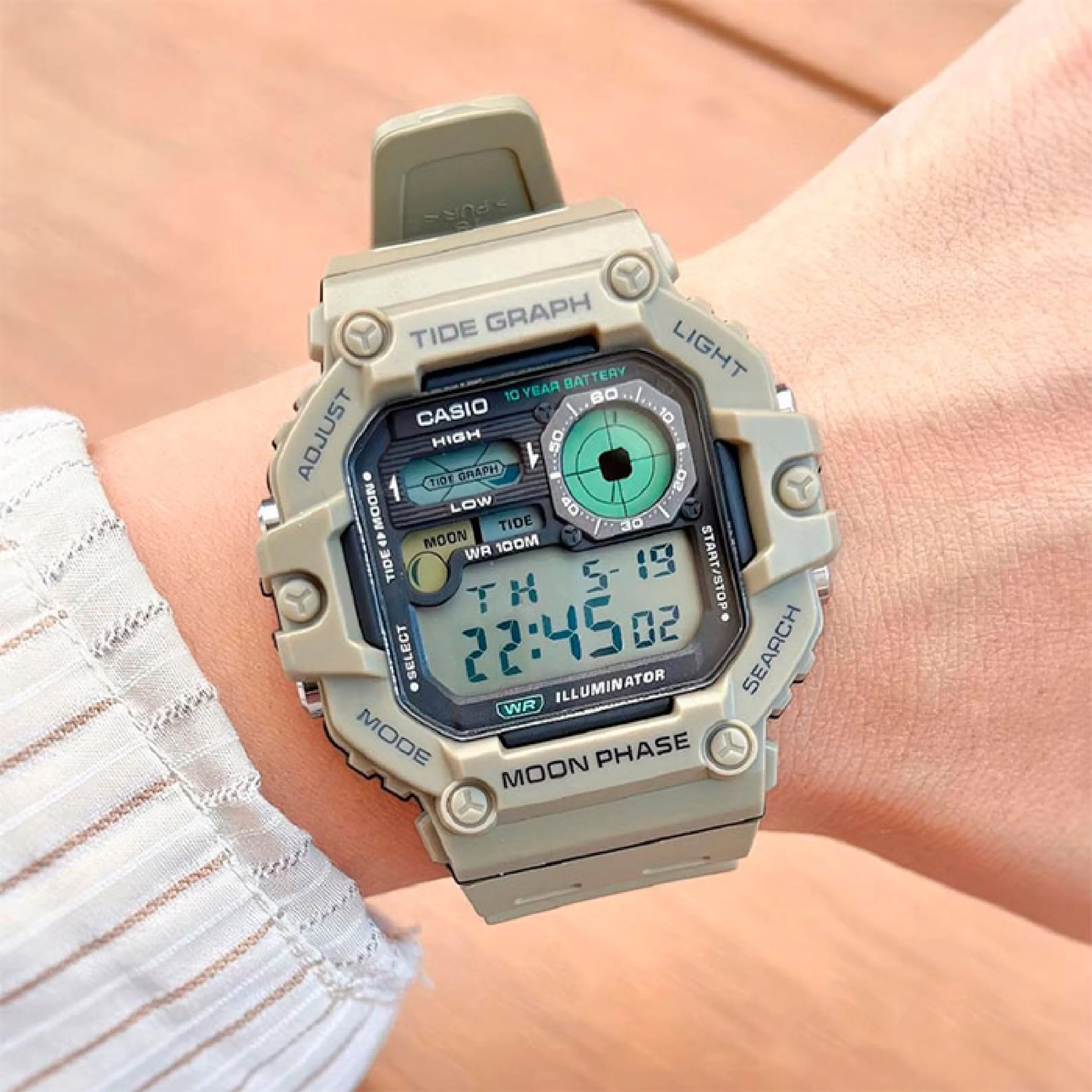 CASIO WS-1700H-5A, наручные часы — дополнительное фото 4